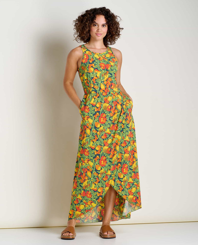 Lucky Brand floral maxi dress sleeveless Lined Size Medium