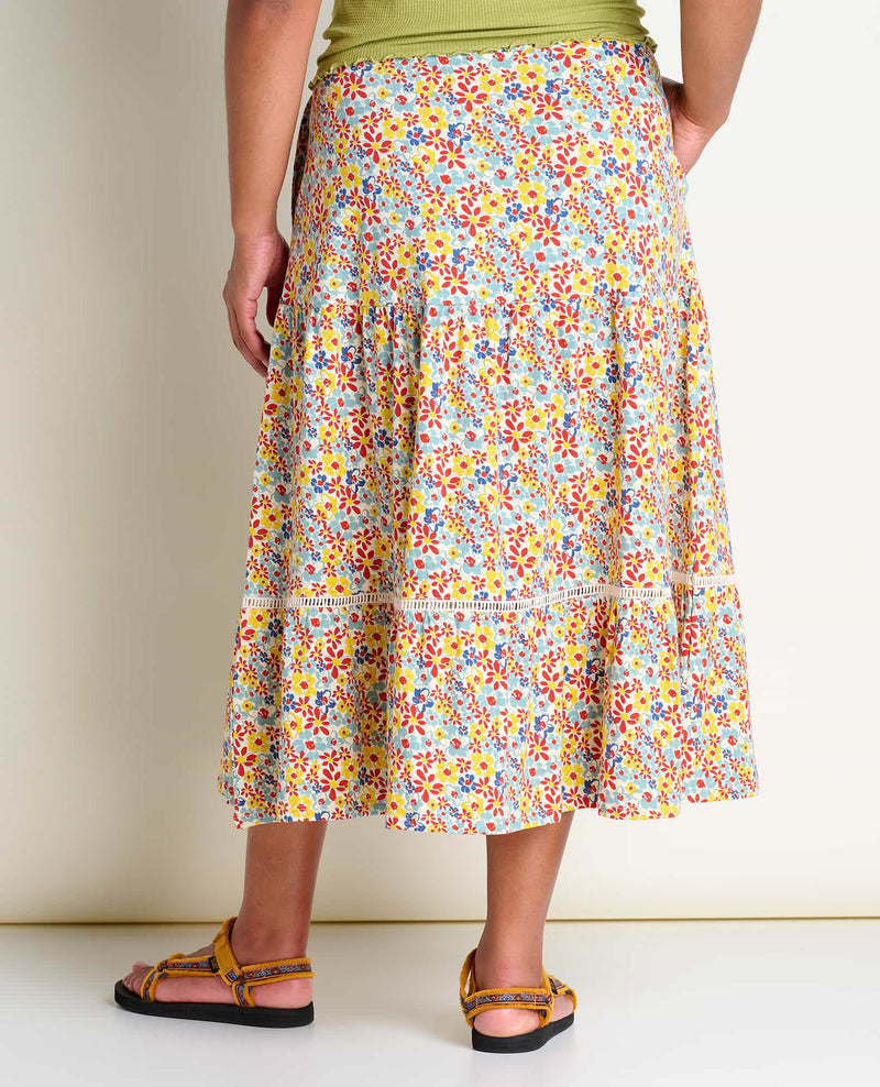 Marigold Tiered Midi Skirt