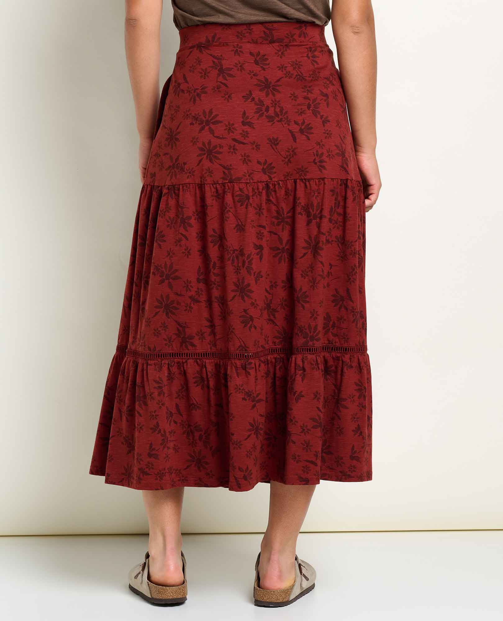 Marigold Tiered Midi Skirt