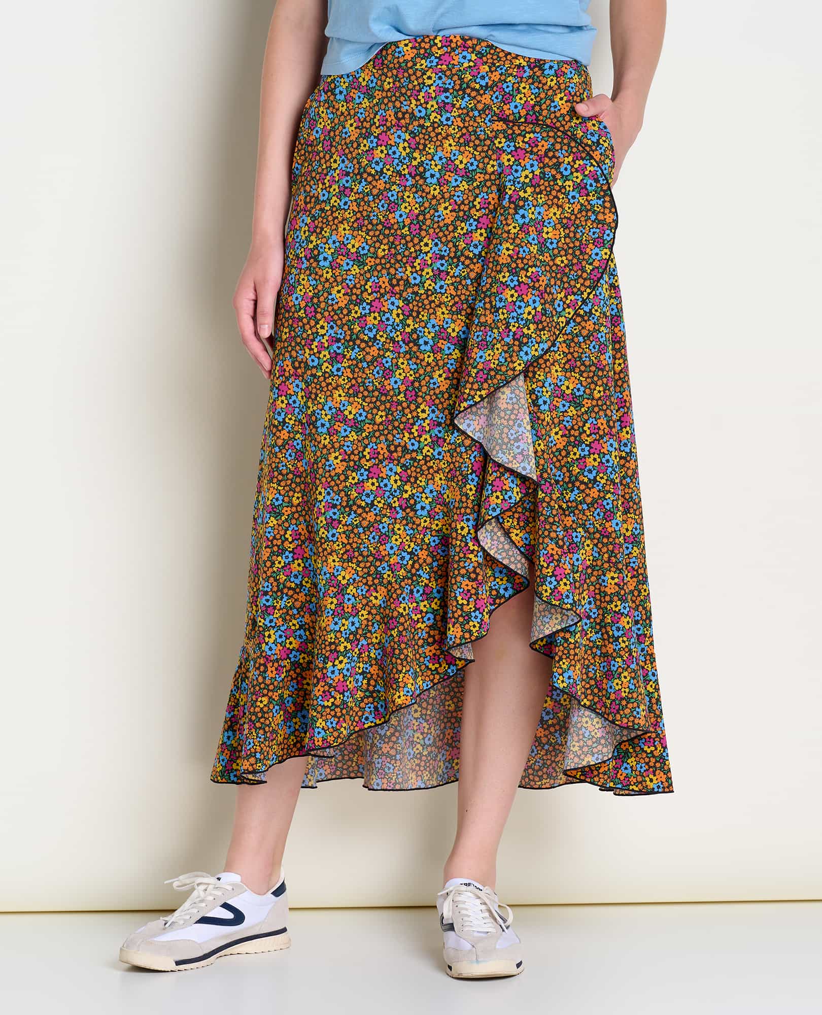 Sunkissed Wrap Sustainable Midi Skirt | by Toad&Co