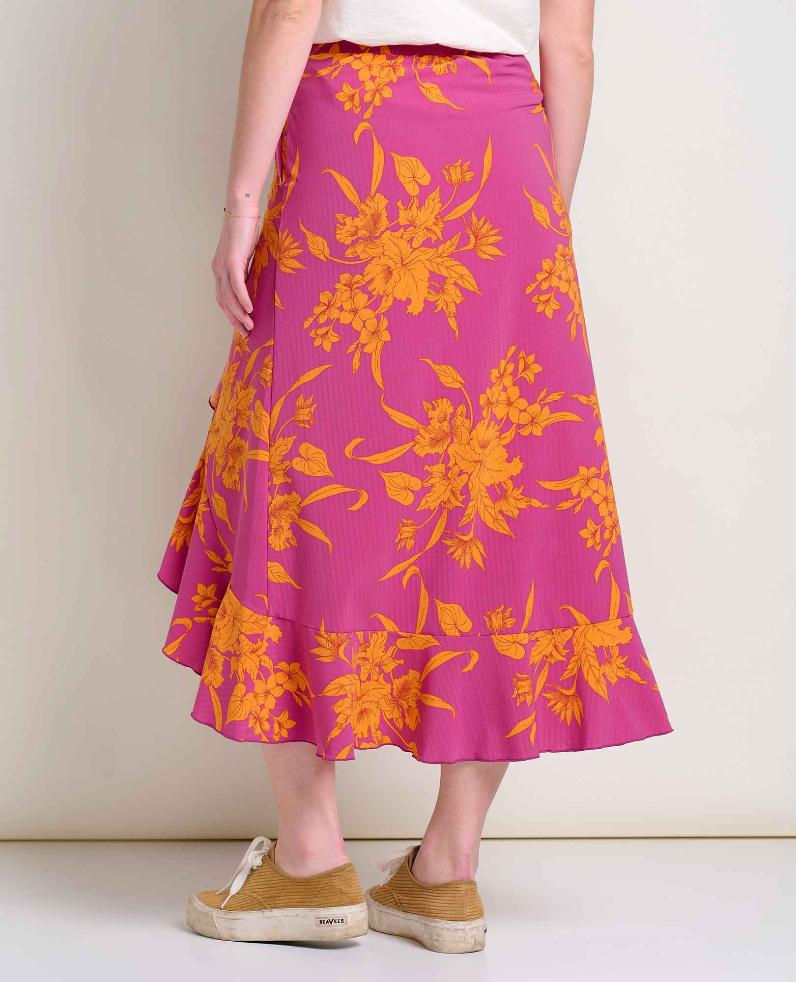 Sunkissed Wrap Sustainable Midi Skirt by Toad&Co