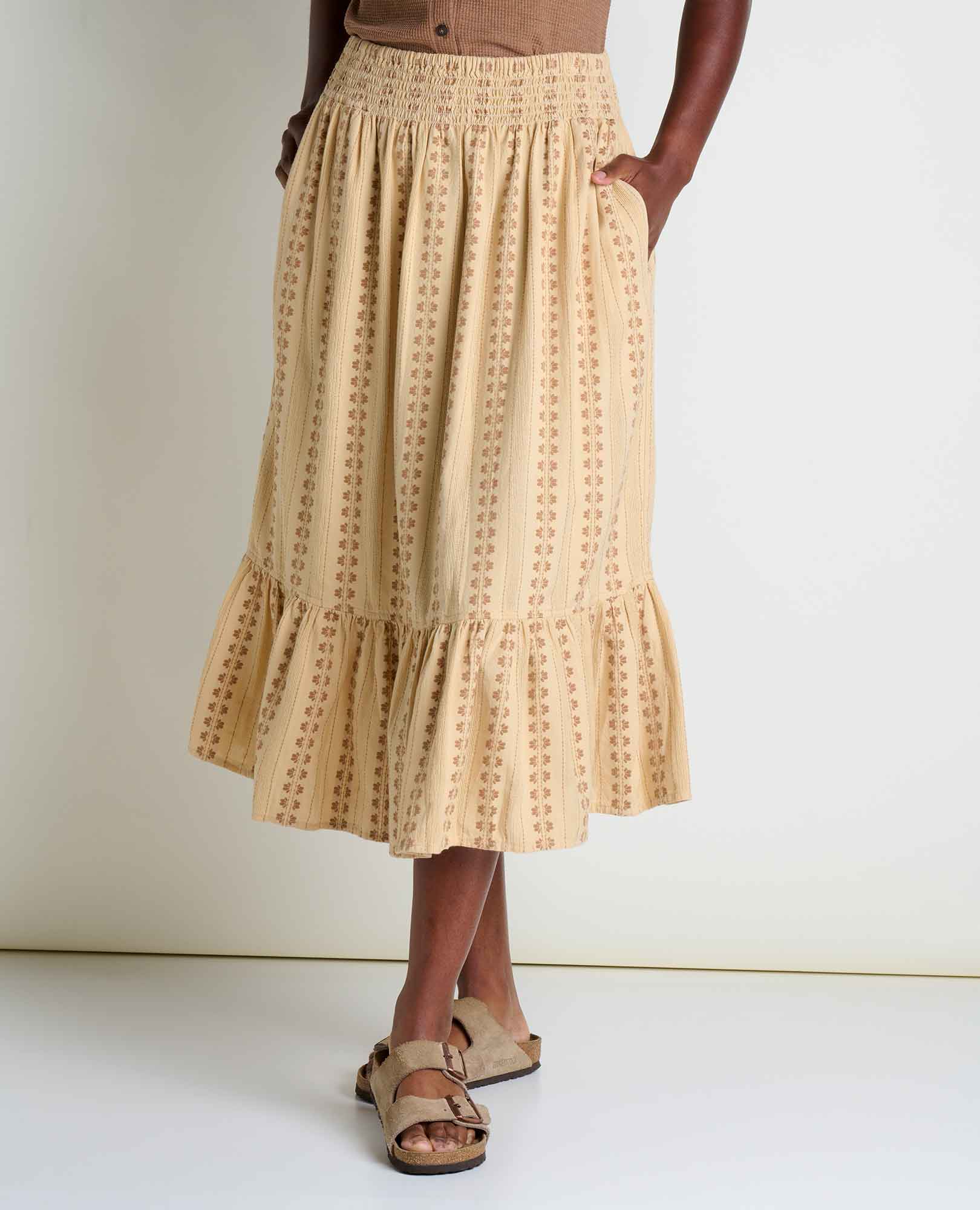 Cipher Pull Ritual Cipher Pull-On Midi Skirt | Organic Cotton | Toad&Co