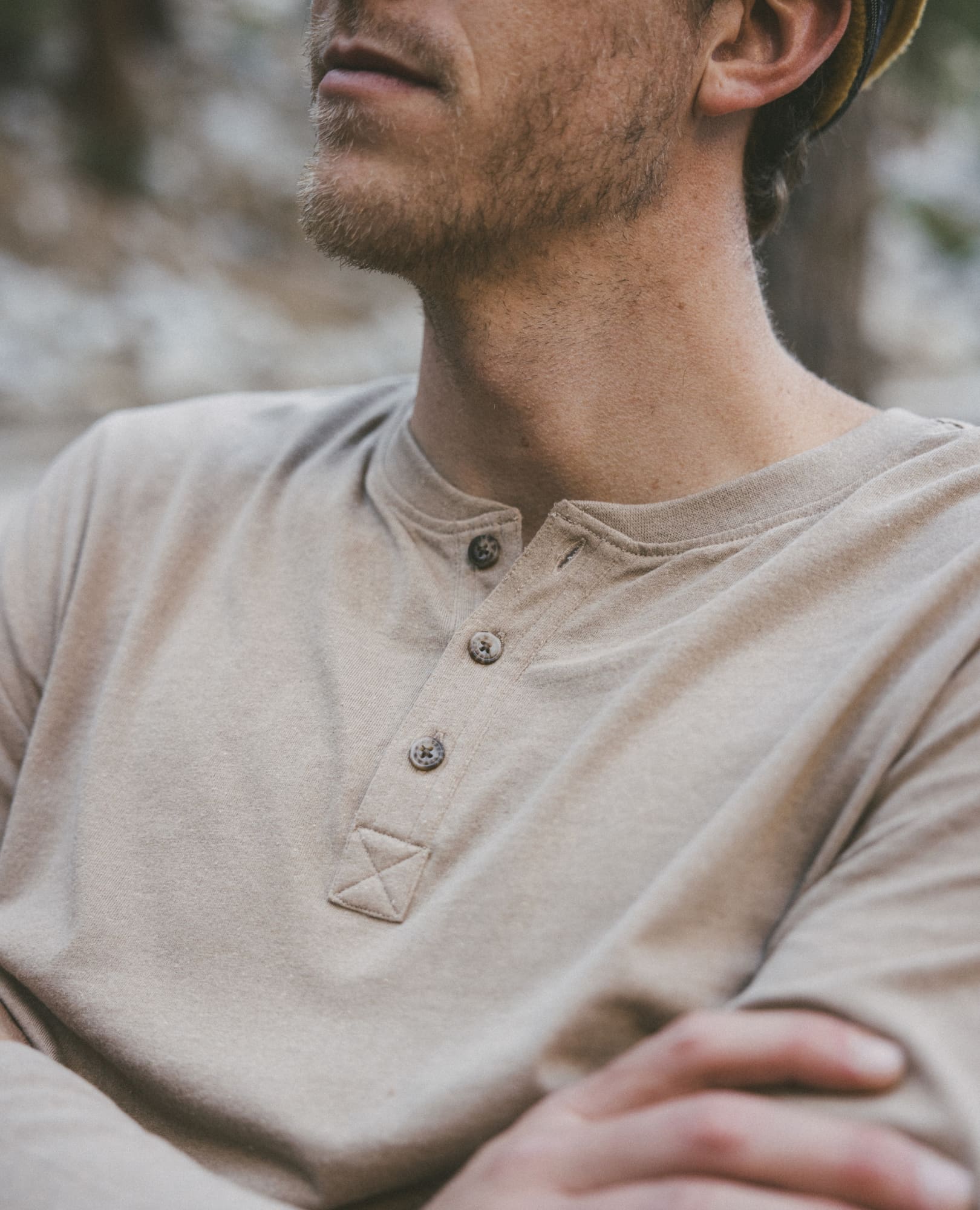 Re-Form Long Sleeve Henley Tee