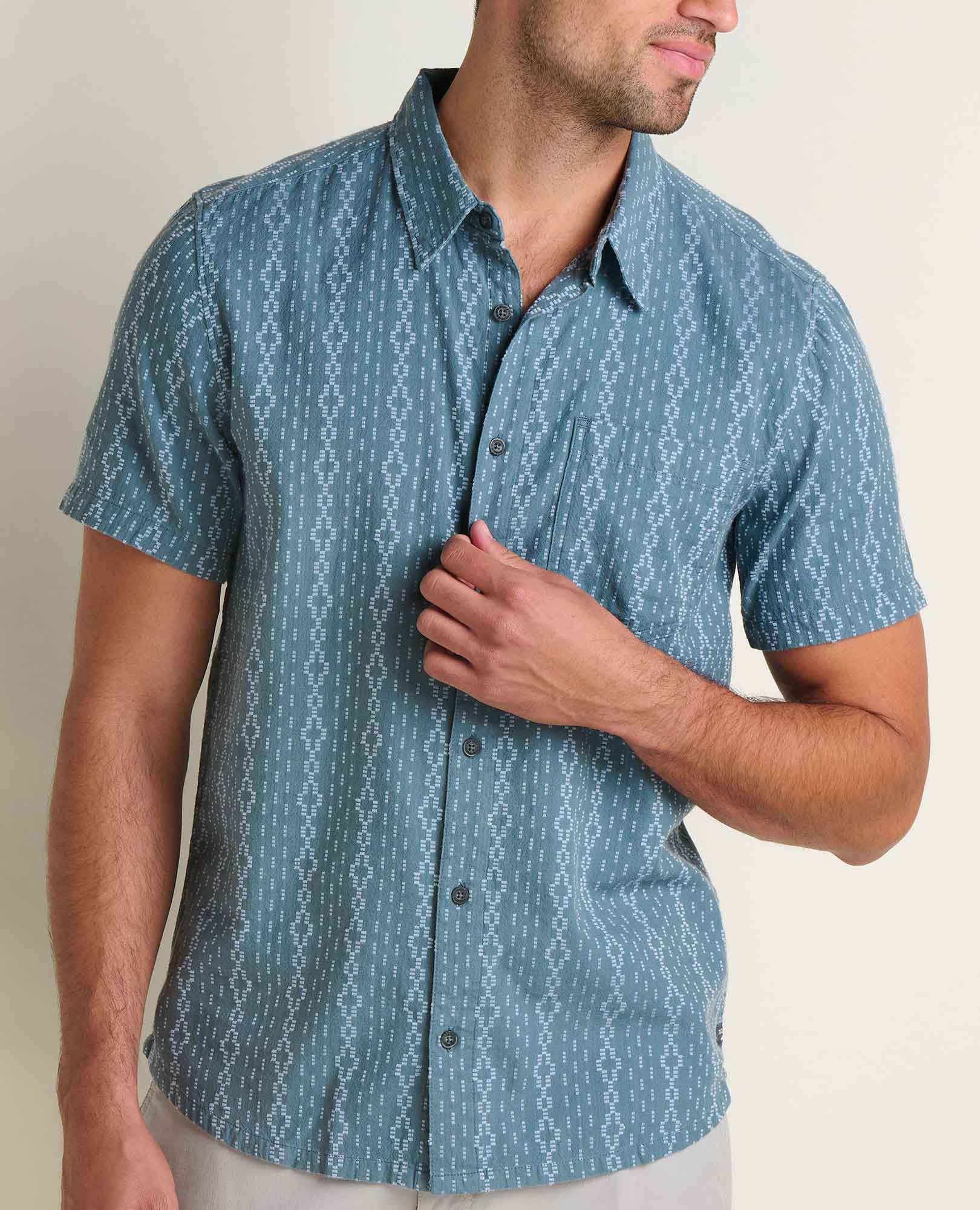 Treescape Shirt | 100% Organic Cotton Dobby Weave Summer Shirt