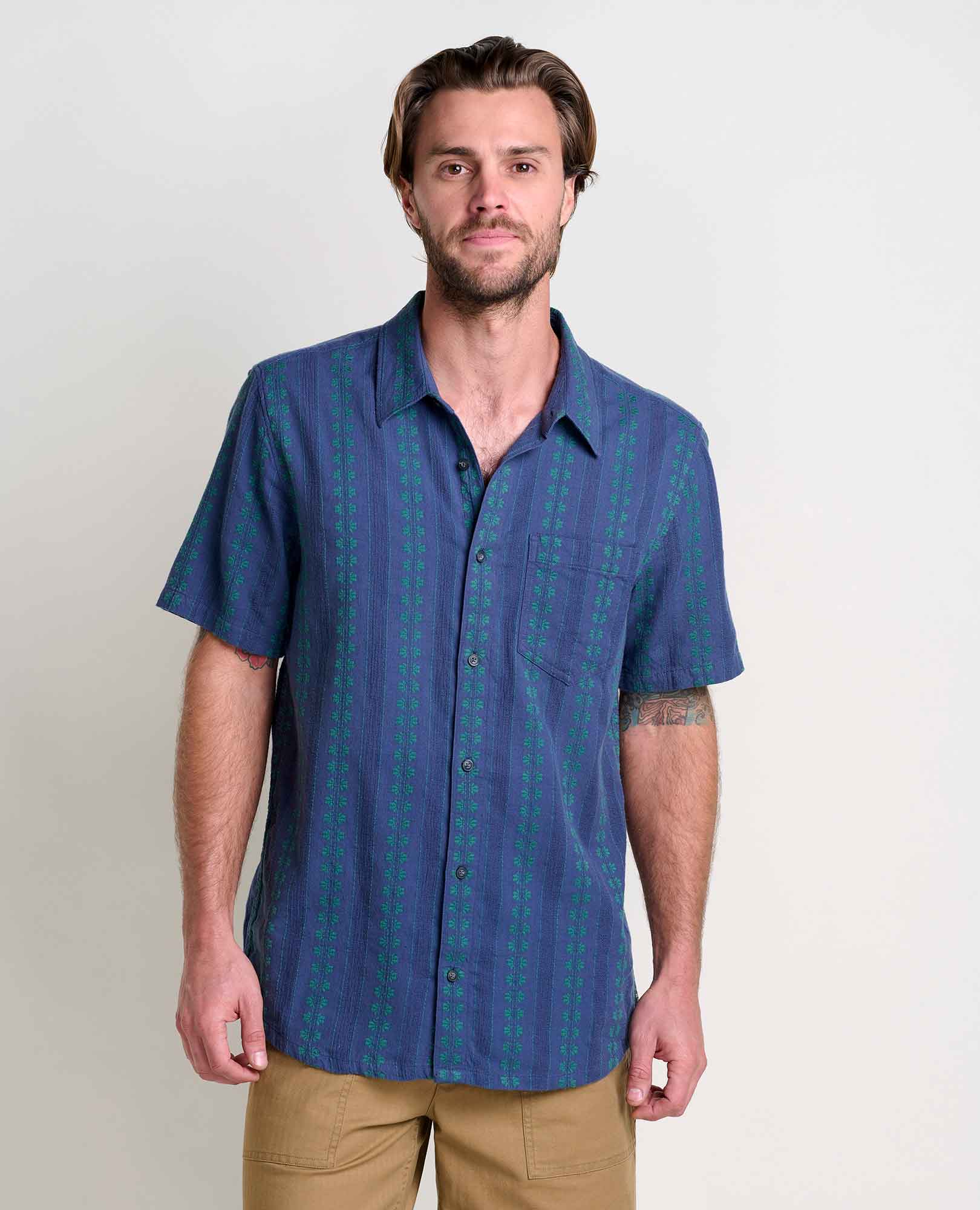 Men's Regular Fit Organic Cotton Denim Shirt - Men's Button Down
