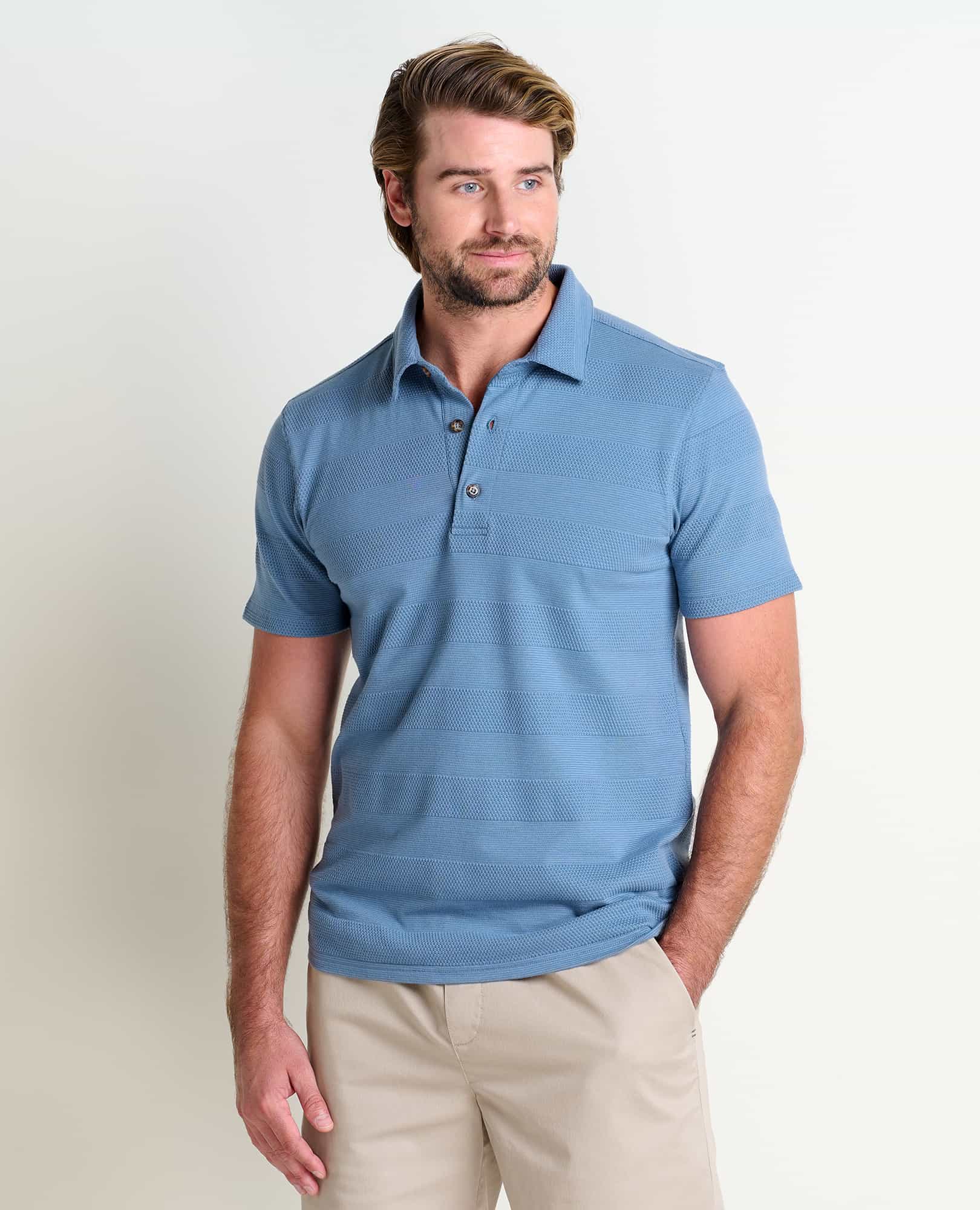 Picture of Stretchy Short-Sleeved Polo Shirt - Men's