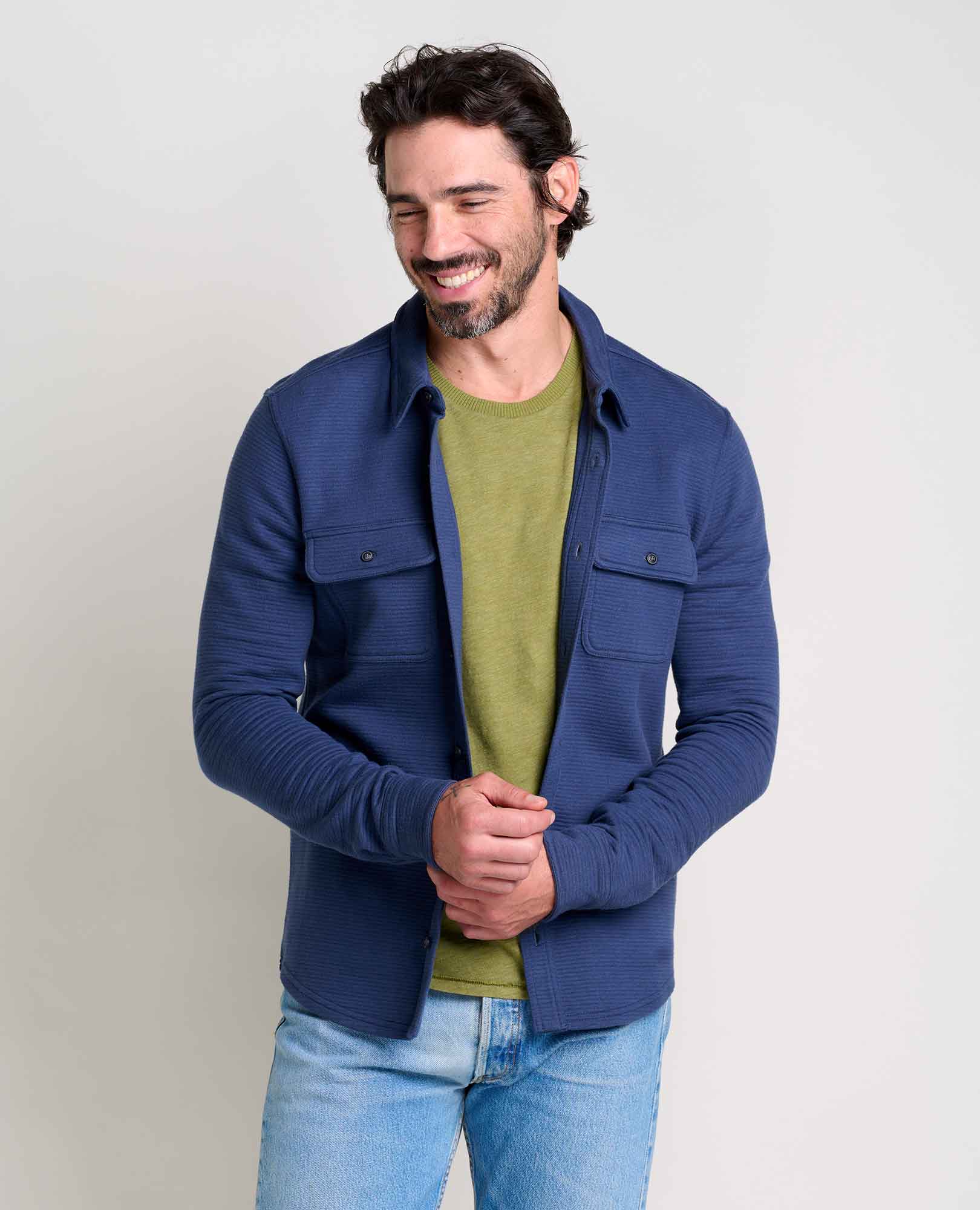 Picture of Ribbed Fleece Overshirt - Men's