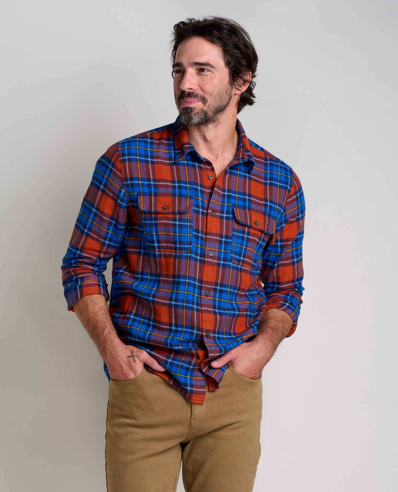 Picture of Brushed Organic Cotton Flannel Shirt - Men's