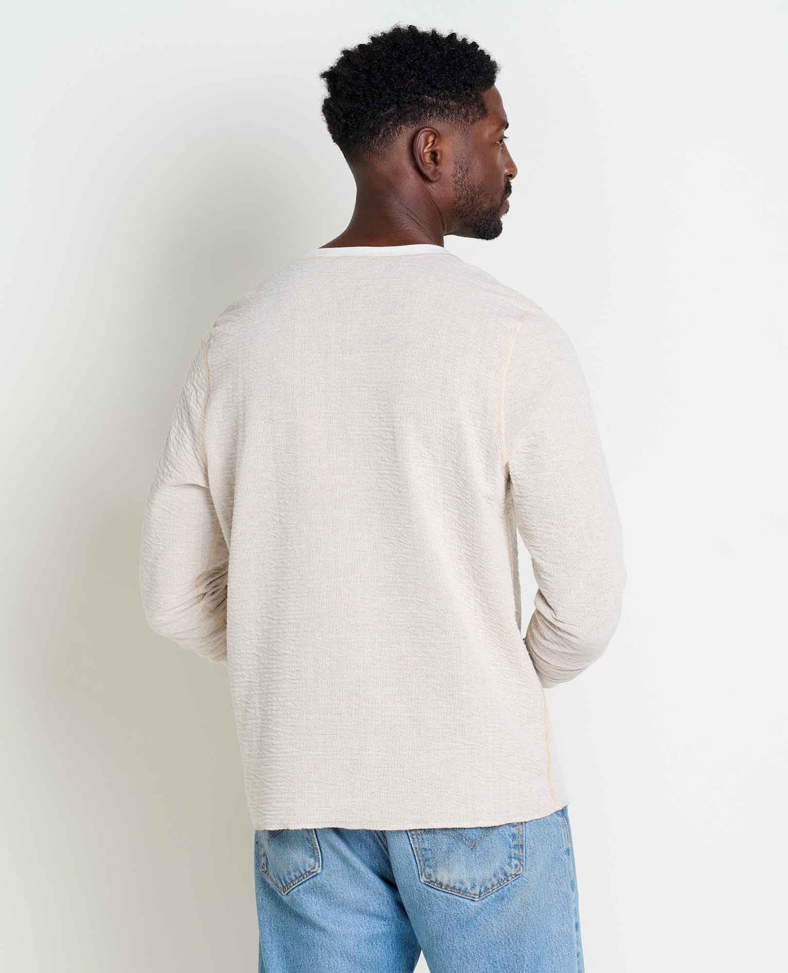 Levi's® HENLEY - T-shirt basique - white/blanc Levi's® HENLEY - T-shirt basique - white/blanc
