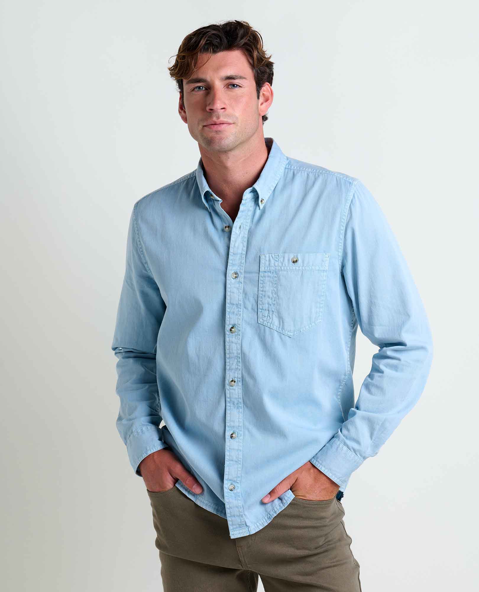 Toad&Co Men's Arroyo Twill Shirt – 100% natural cotton