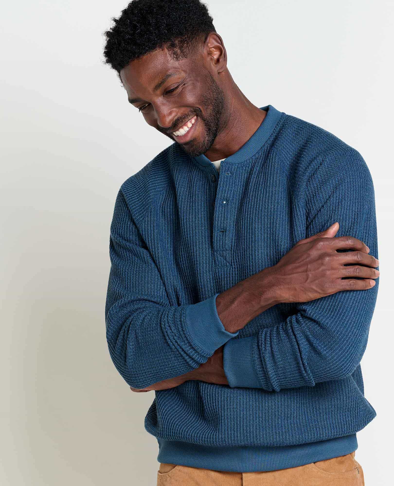 Bitterroot Waffle Knit Henley | Recycled Polyester by Toad&Co