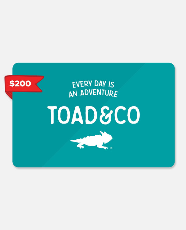 Toad Gift Certificate $200
