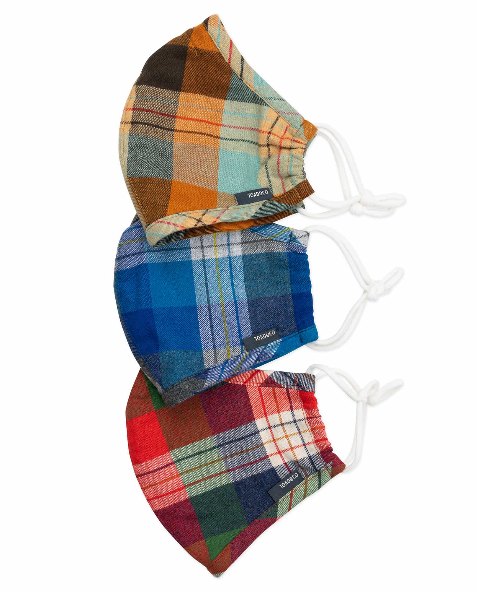 Flannel Reusable Face Mask with Filter Pocket (3 Pack)