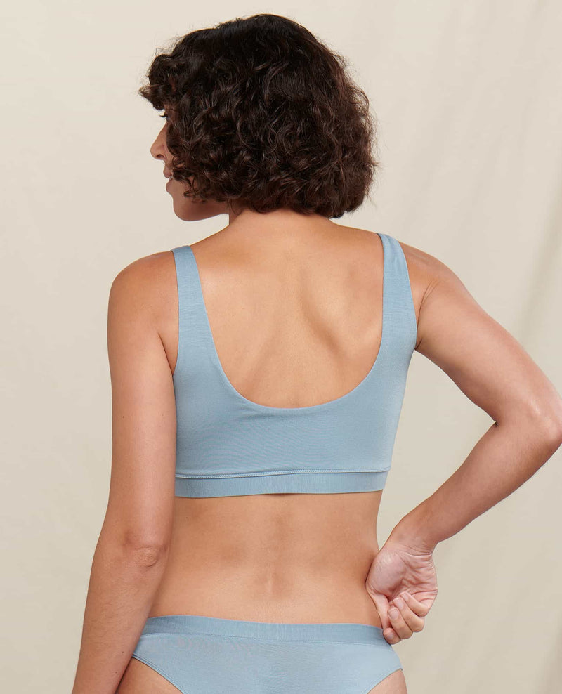 Women's Clearance Everyday Double Scoop Longline Bra made with Organic  Cotton