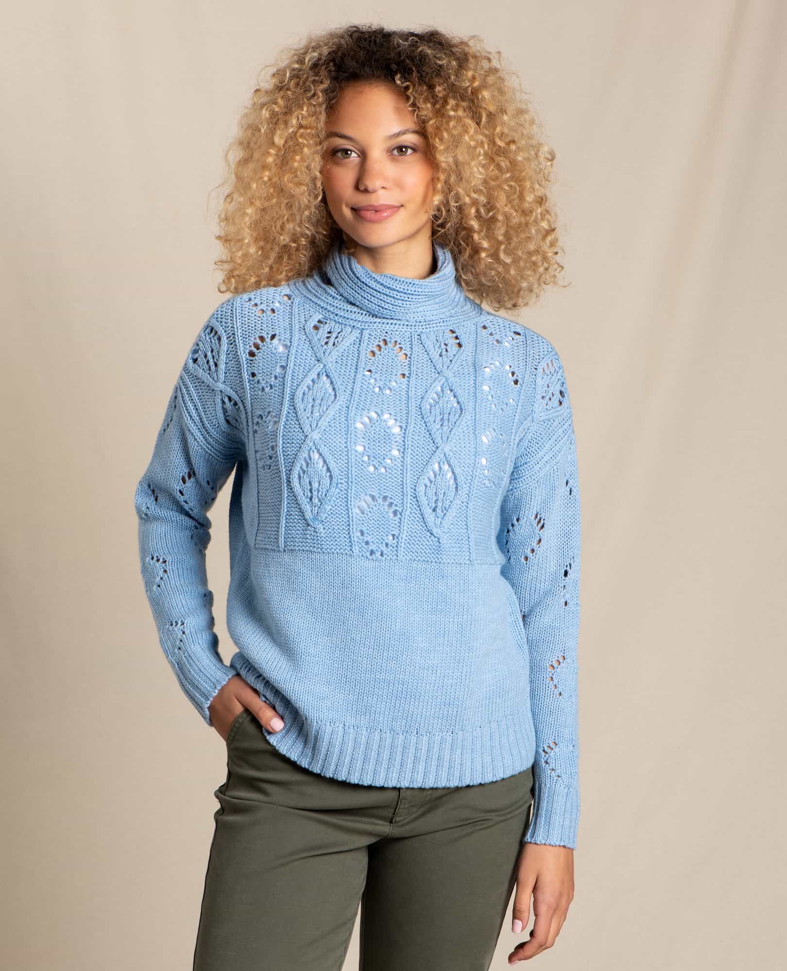 Tupelo II Cable Turtleneck Sweater | by Toad&Co
