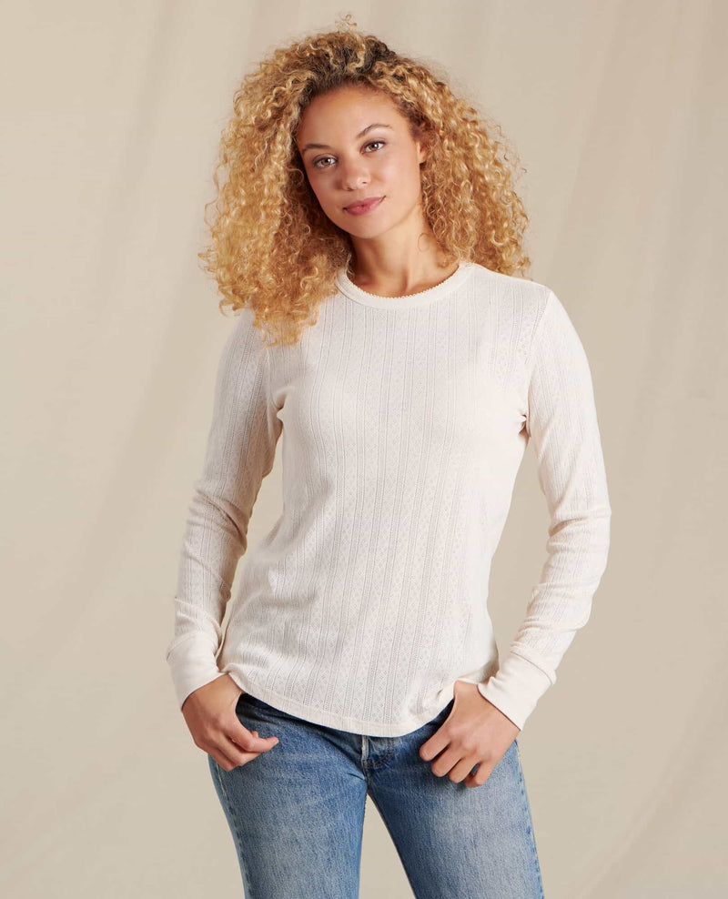 Foothill Pointelle Organic Cotton Long Sleeve | by Toad&Co