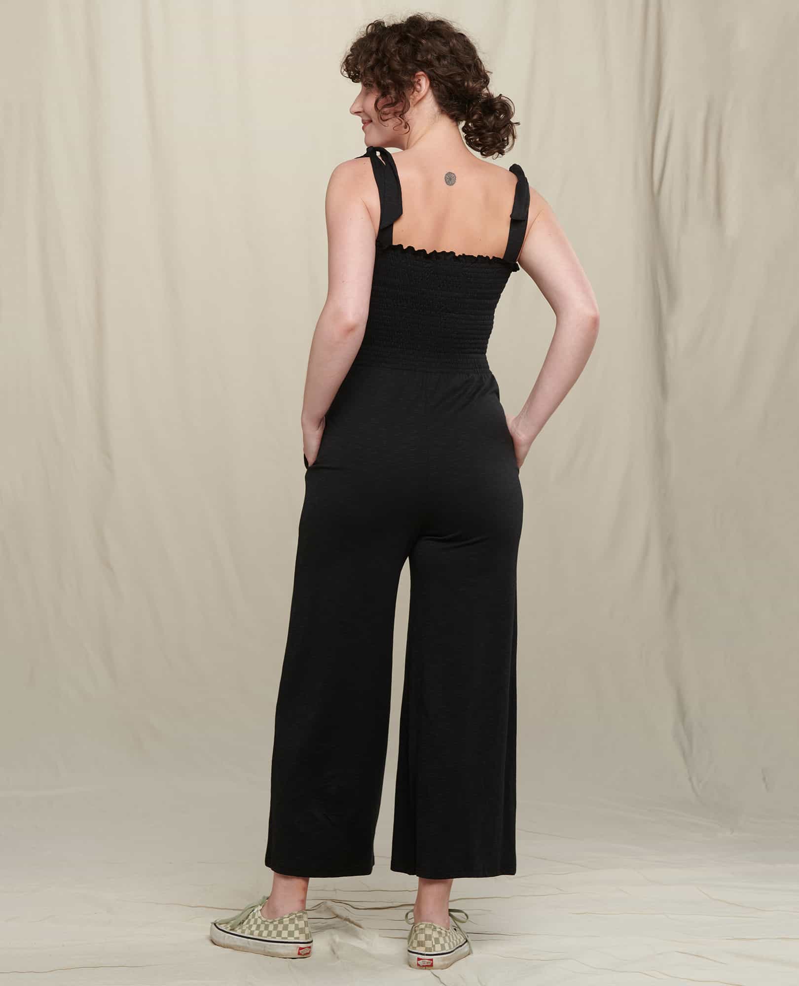 Women's Gemina Jumpsuit  Wide Leg with Tie Shoulder by Toad&Co