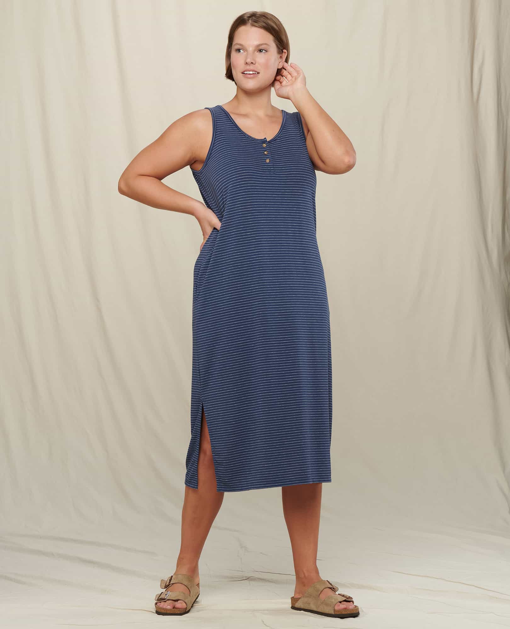 Piru Henley Midi Tank Dress