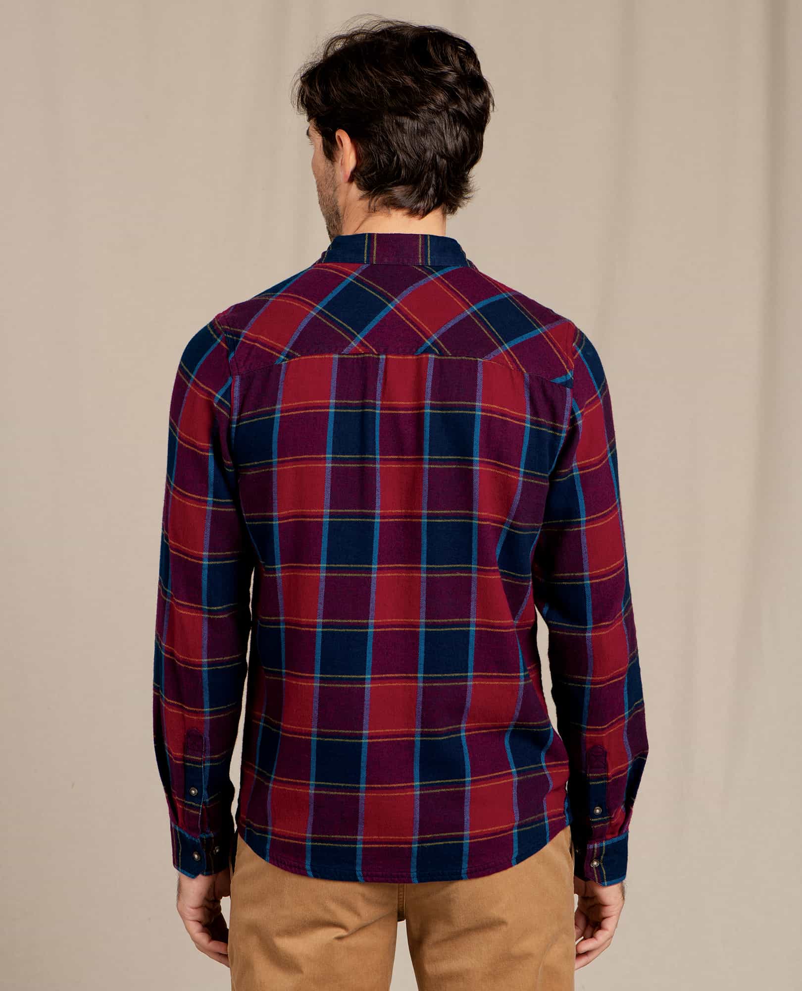 Indigo Flannel Long Sleeve Slim Shirt
