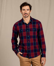 Indigo Flannel Long Sleeve Slim Shirt